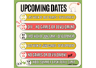 Upcoming Dates - Important