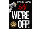 OFF 5/25 - 5/28